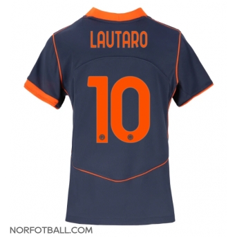 Billige Fotballdrakt Inter Milan Lautaro Martinez #10 Replika Tredjedrakt Dame 2025-26 Kortermet